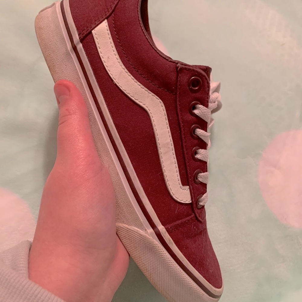 Maroon vans